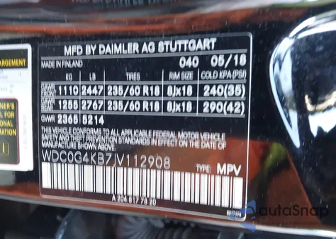 2018 Mercedes-Benz Glc 300 4Matic from USA, damaged, VIN WDC0G4KB7JV112908